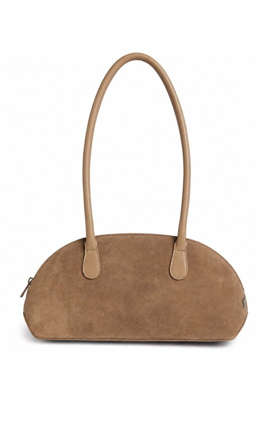 Depeche SkulderVeske - Bilbao Suede - Dark Mud
