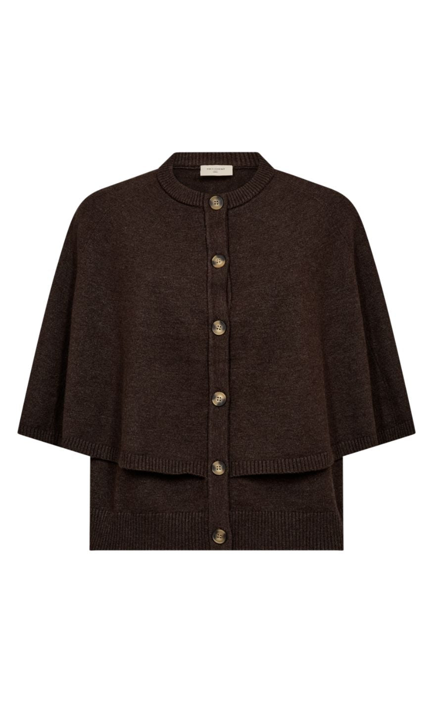Freequent Cardigan - Cappa - Mole Melange