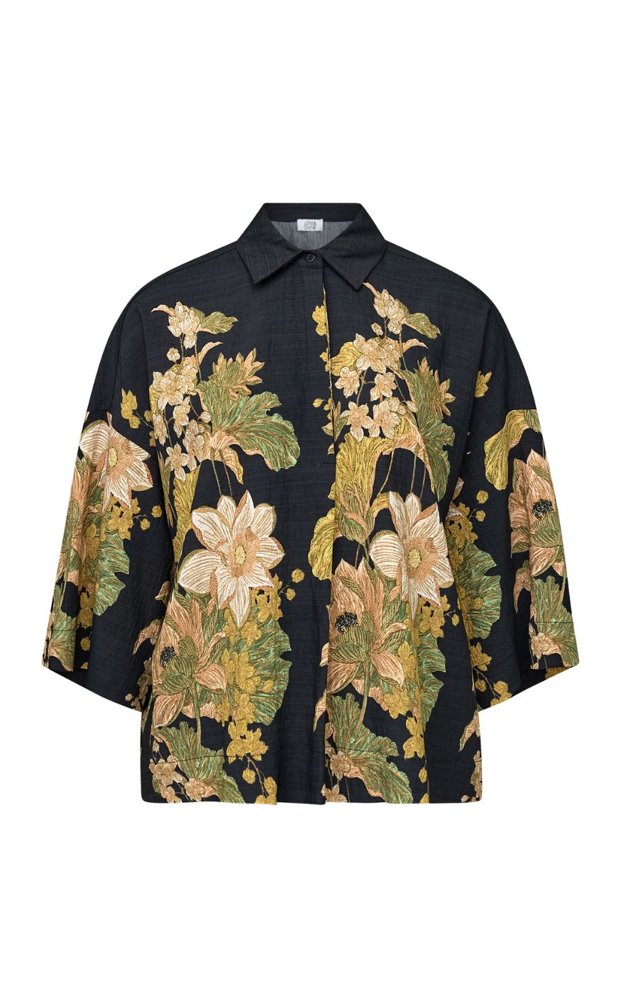Love & Divine Bluse - Love1553 - Black Paisley