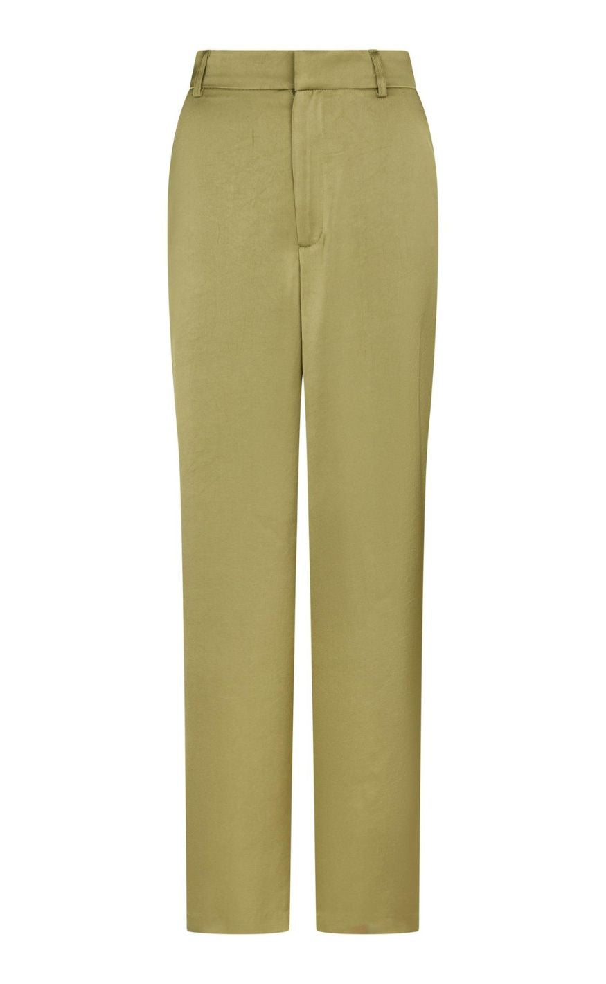 Neo Noir Bukser - Emmett Heavy Sateen - Sage Green