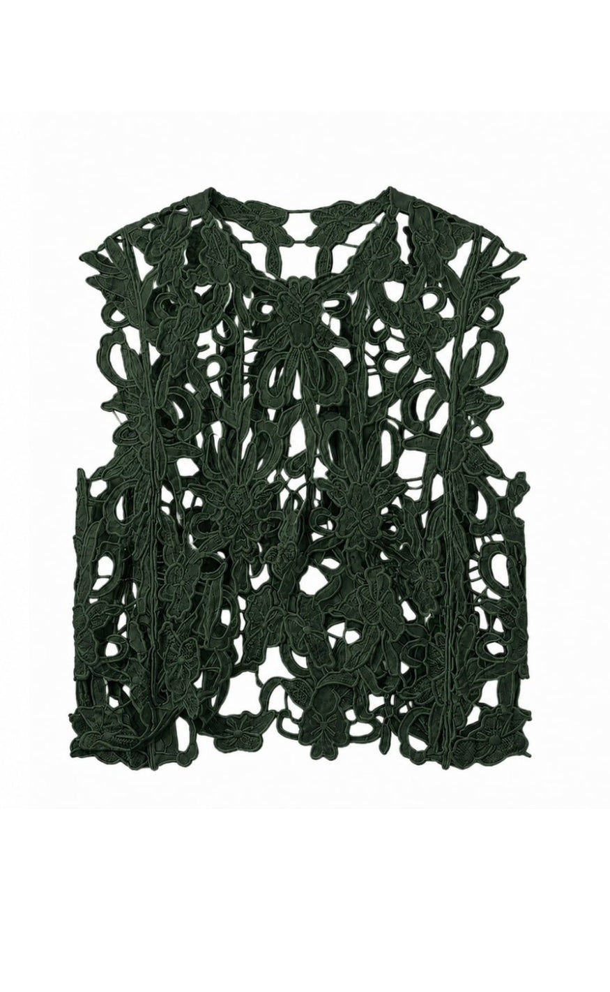 Tim & Simonsen Topp - Gudrun Lace - Army Green