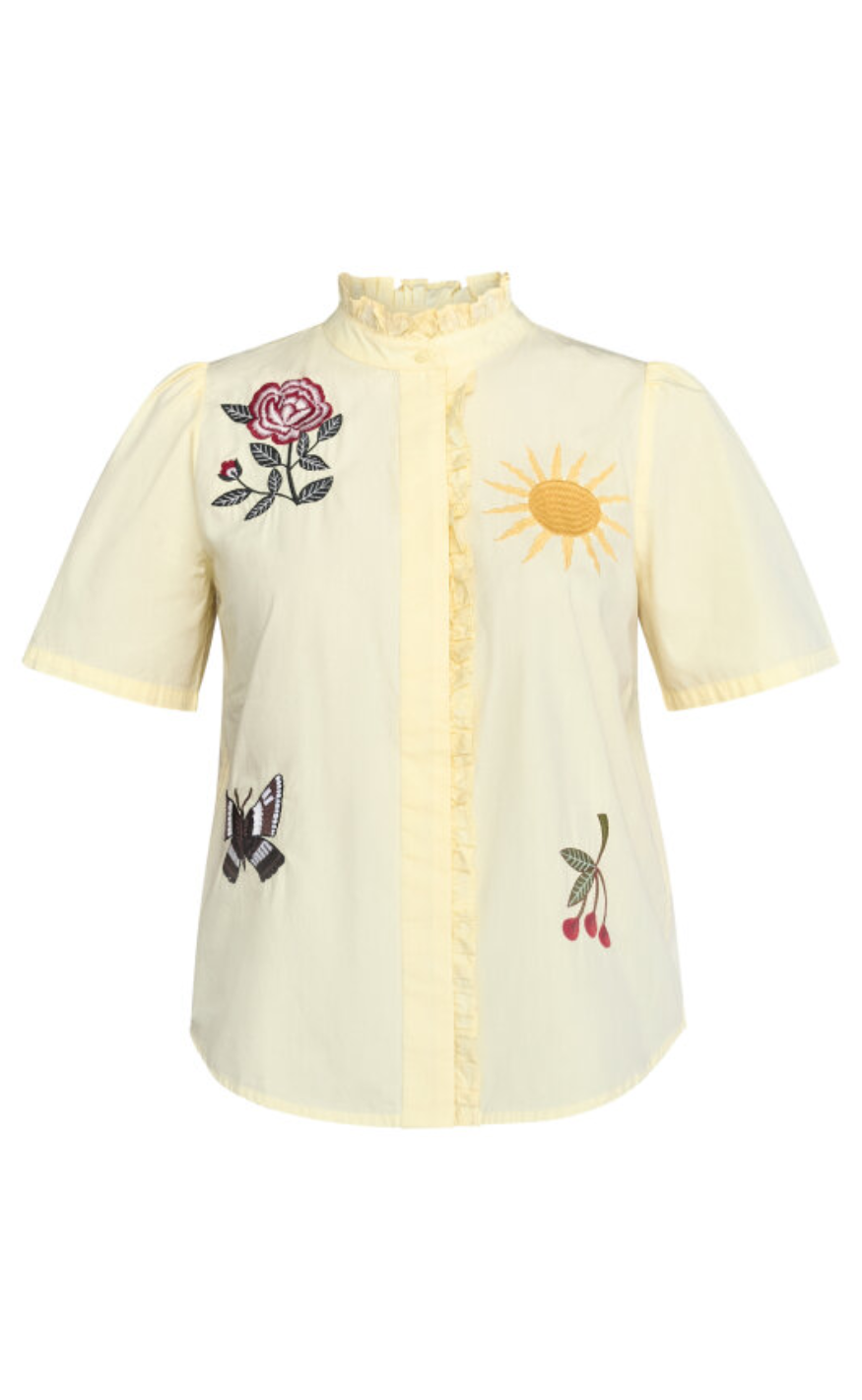 Love & Divine Bluse - love1531 - Butter
