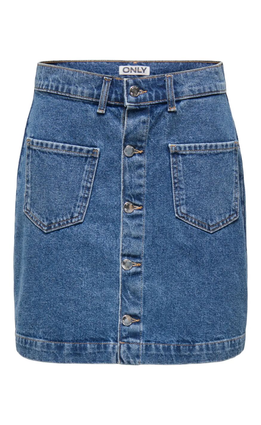 ONLY Skjørt - Amazing - Medium Blue Denim