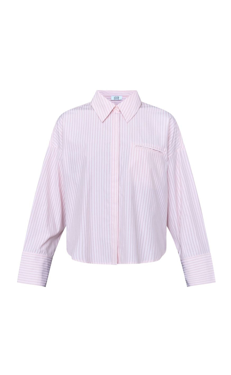 Love & Divine Skjorte - Love1495-1 - Cloud Pink Stripe