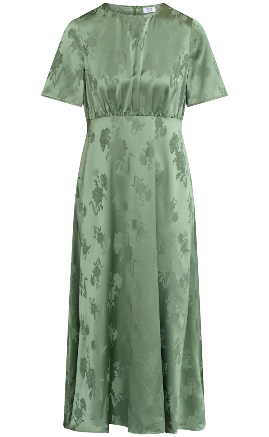 Love & Divine Kjole - Love1561-2 - Green Flower