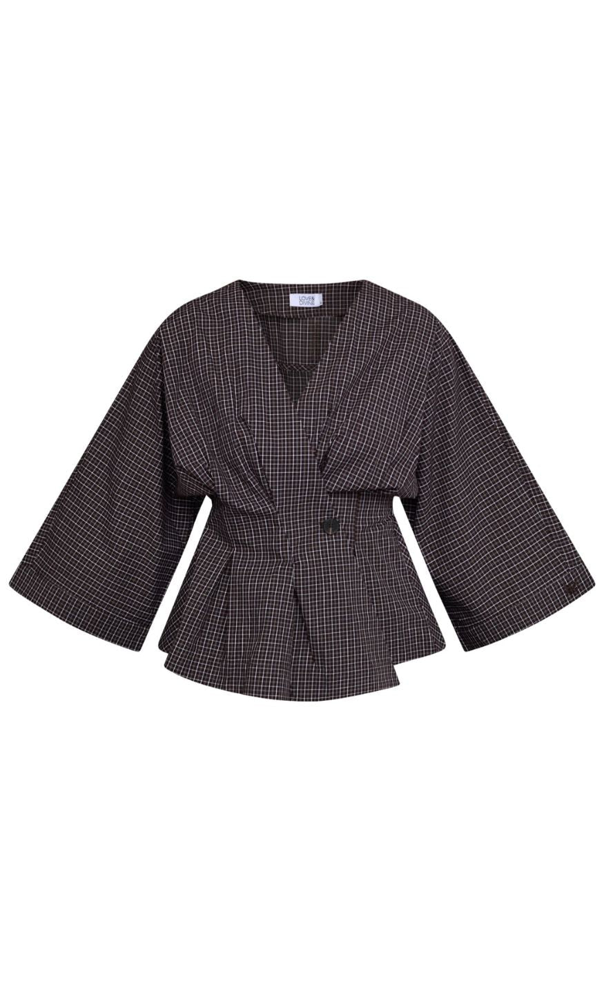 Love & Divine Skjorte - Love1510-1 - Brown Check