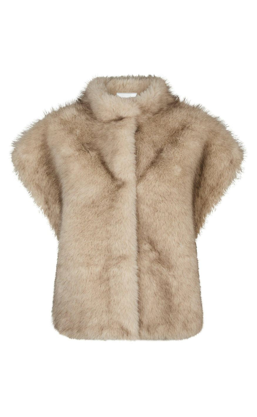 Neo Noir Vest - Kevini Faux Fur - Beige