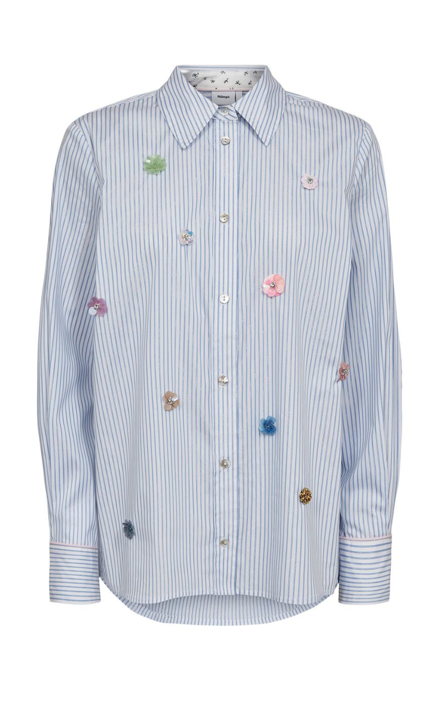 Nümph Skjorte - Lili Sequins - Floaty Blue
