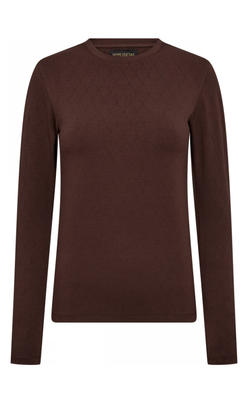 Hype The Detail Bluse - 600-14 - Brown