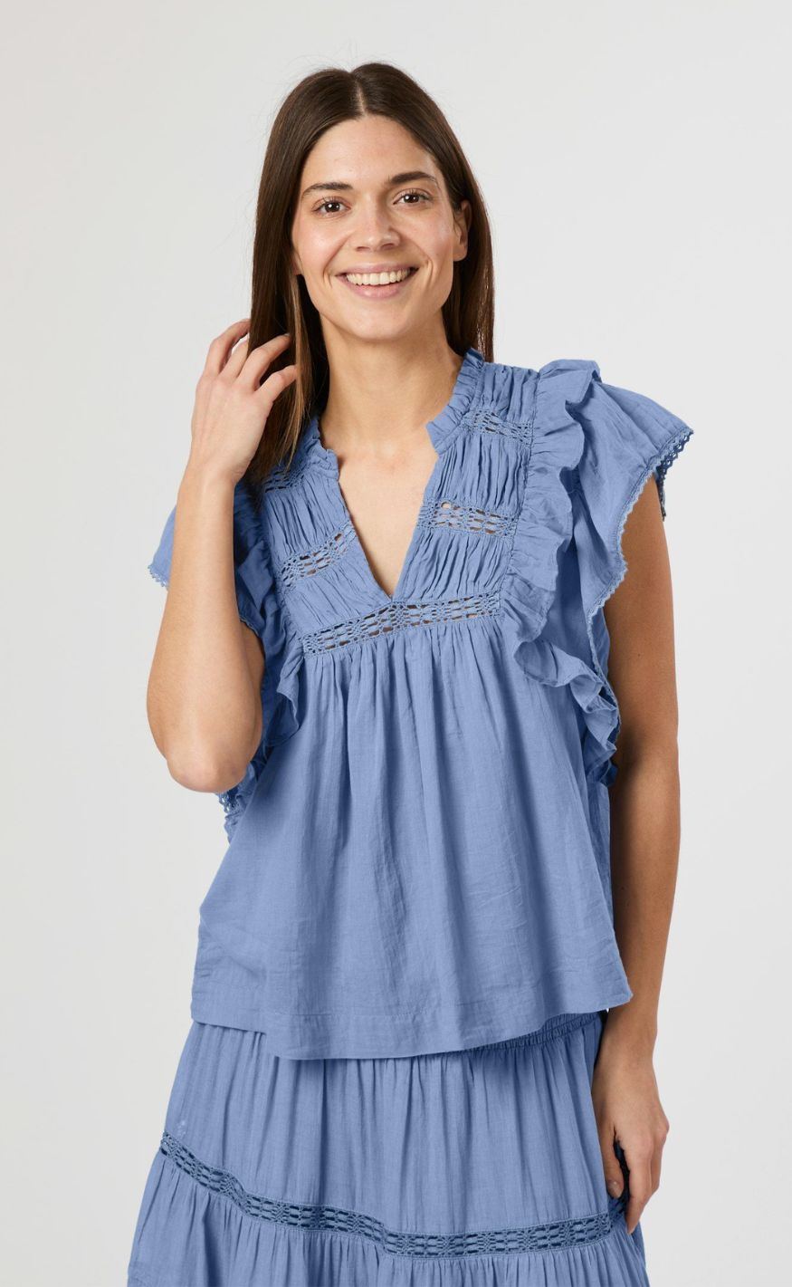 Neo Noir Topp - Jayla - Smoke Blue