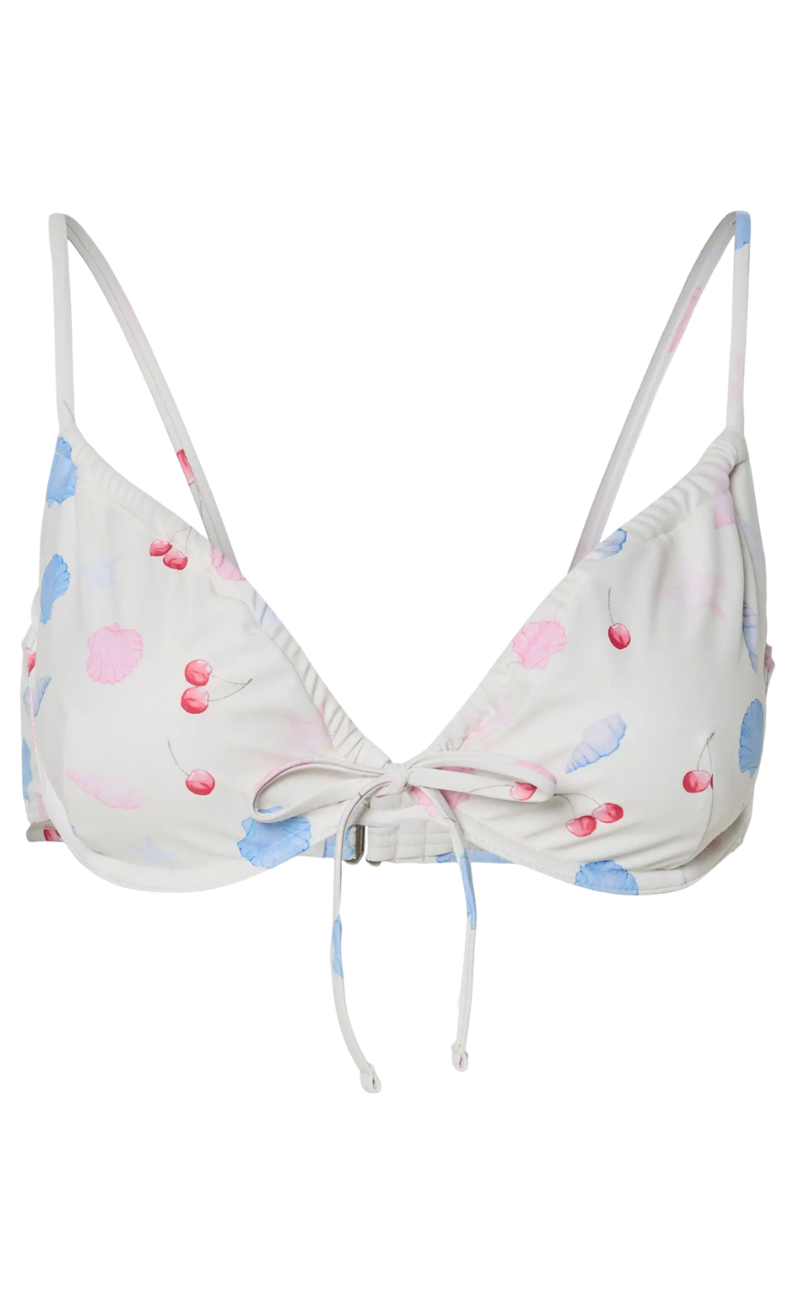 Pieces Bikinitopp - Lippa - Cloud Dancer/Doodle