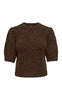 ONLY Strikk - Nellie SS - Coffee Bean Melange