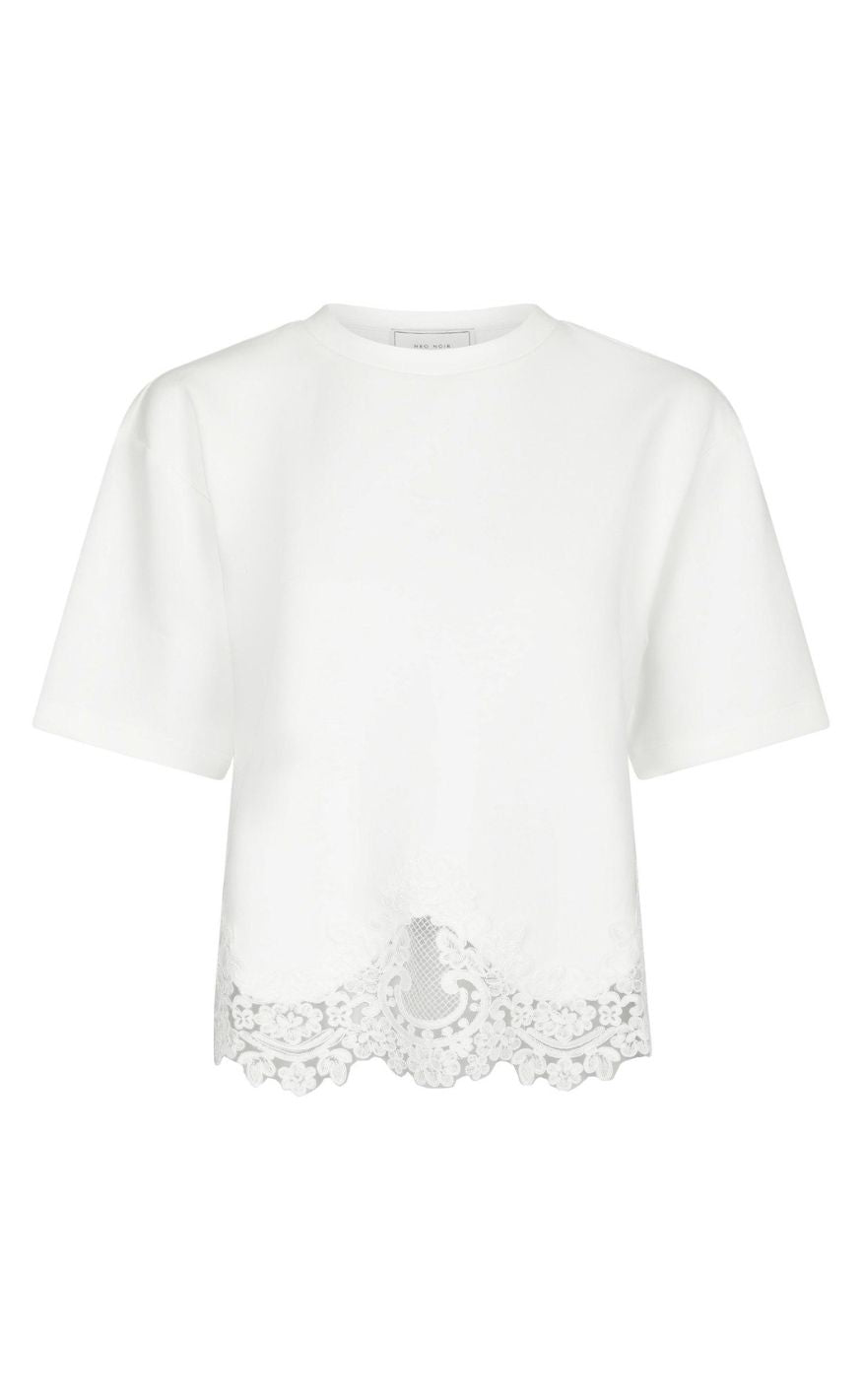Neo Noir T-shirt - Iria Lace - White