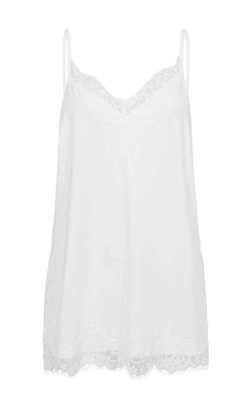 Freequent Topp - Bicco Lace - Off-white