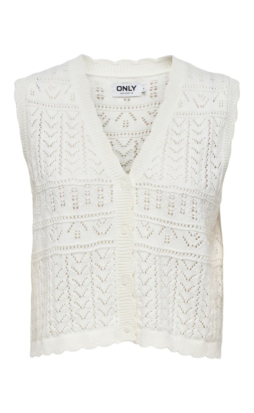ONLY Vest - Irina - Cloud Dancer