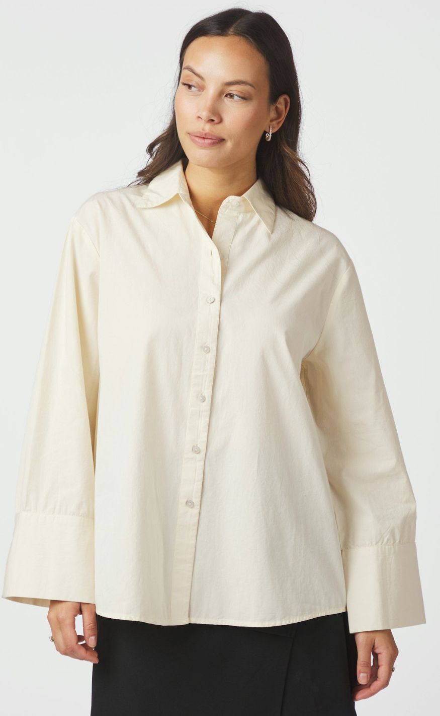 Neo Noir Skjorte - Ayari C Poplin - Light Yellow