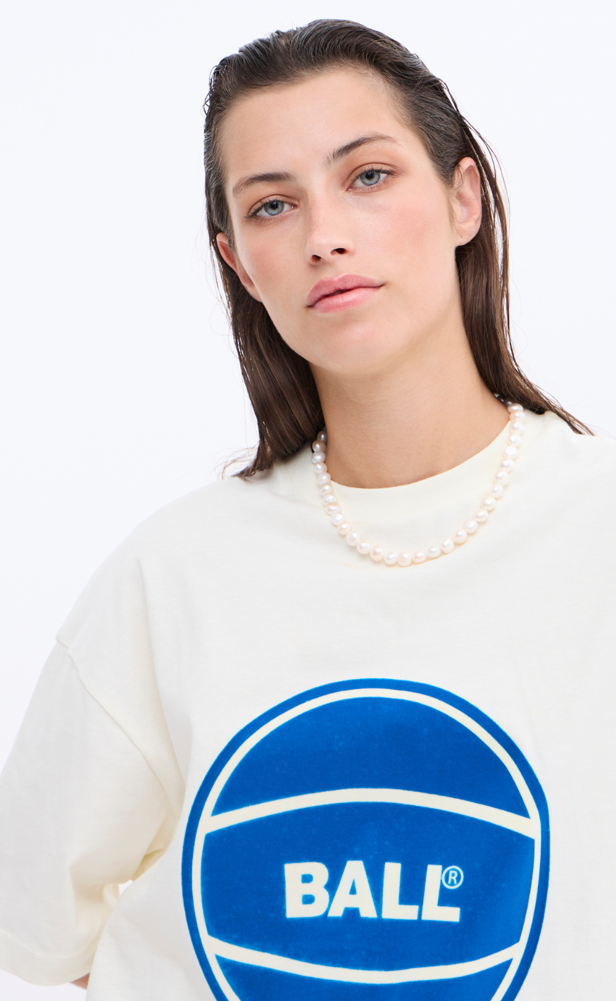 BALL Original T-shirt - Circle - Off White