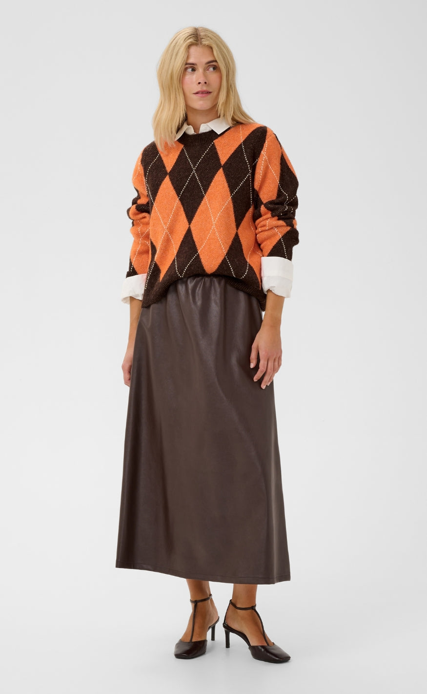 Culture Genser - Argyle - Brown Argyle