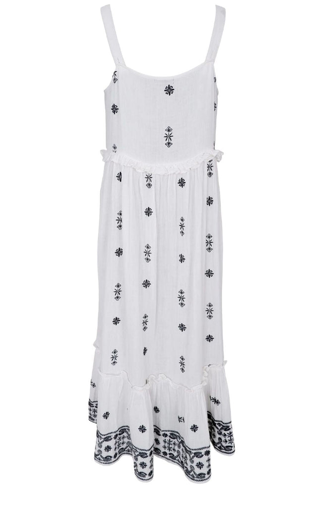 Black Colour Kjole - Bali - White