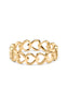 Smykkeli Copenhagen Ring - Hanna Heart - Golden Colour