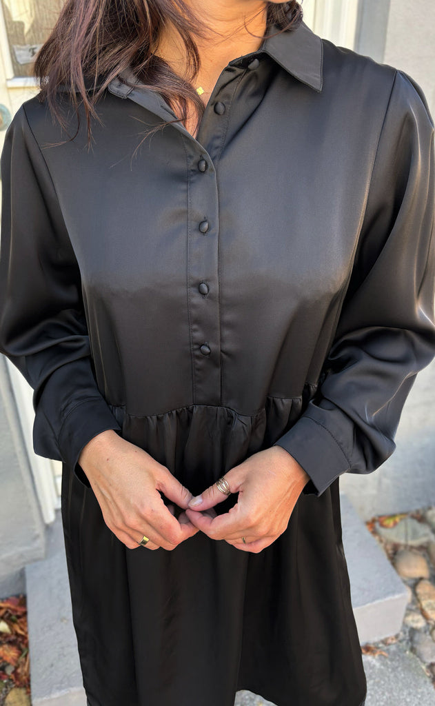 Say INA Copenhagen Kjole - Byron - Shiny Black