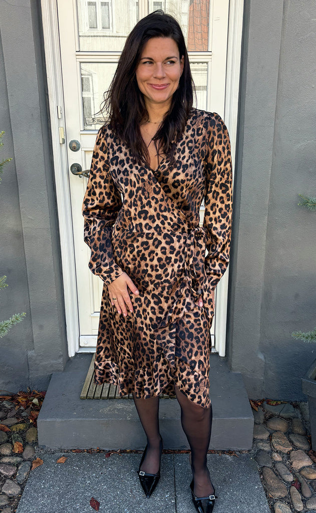 Say INA Copenhagen Kjole - Brina Wrap - Leopard