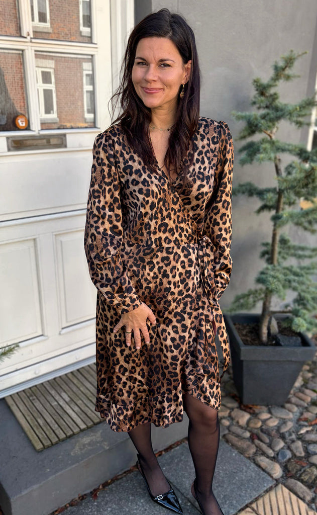 Say INA Copenhagen Kjole - Brina Wrap - Leopard