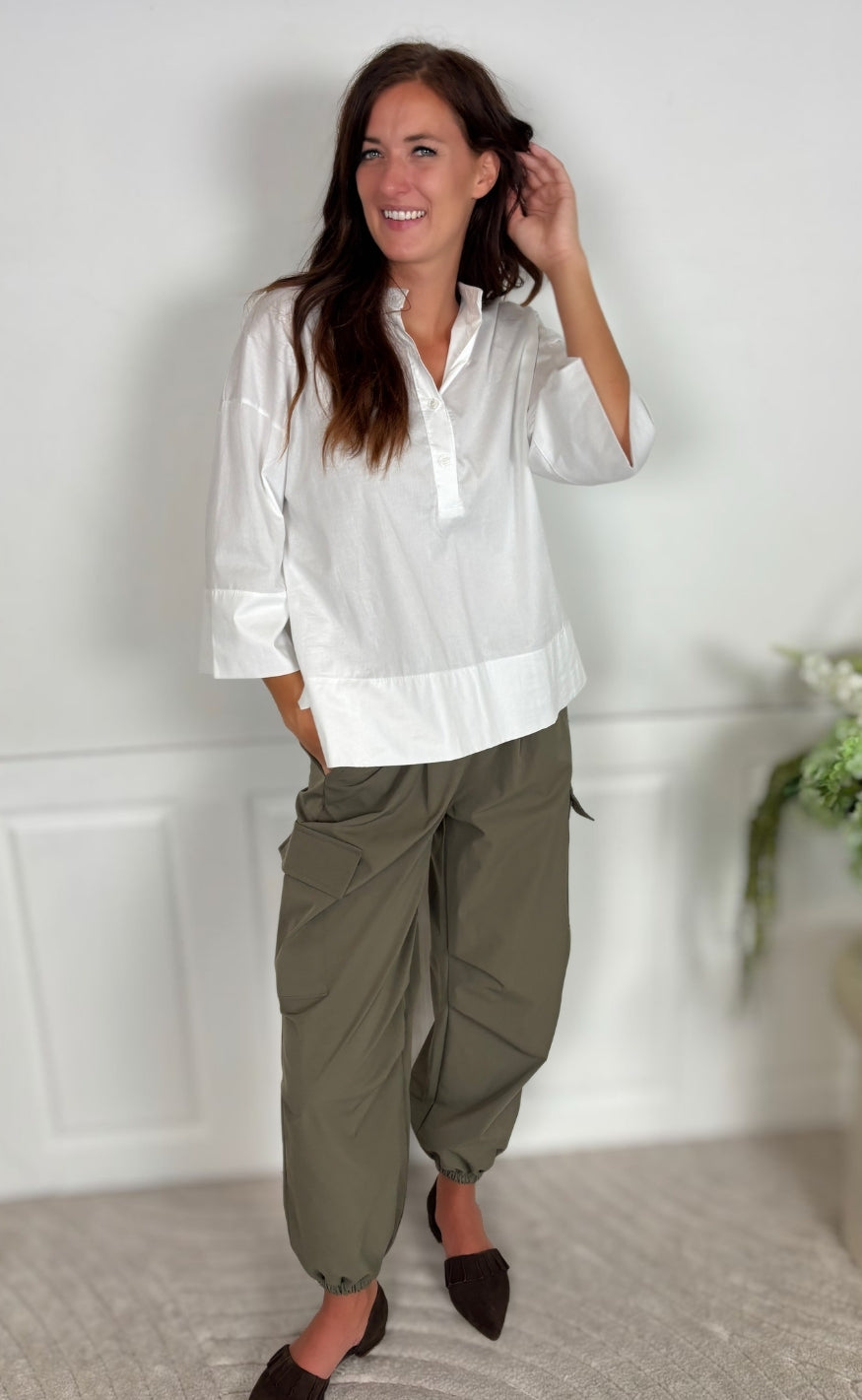 Marta Du Chateau Bluse - Ginger - White