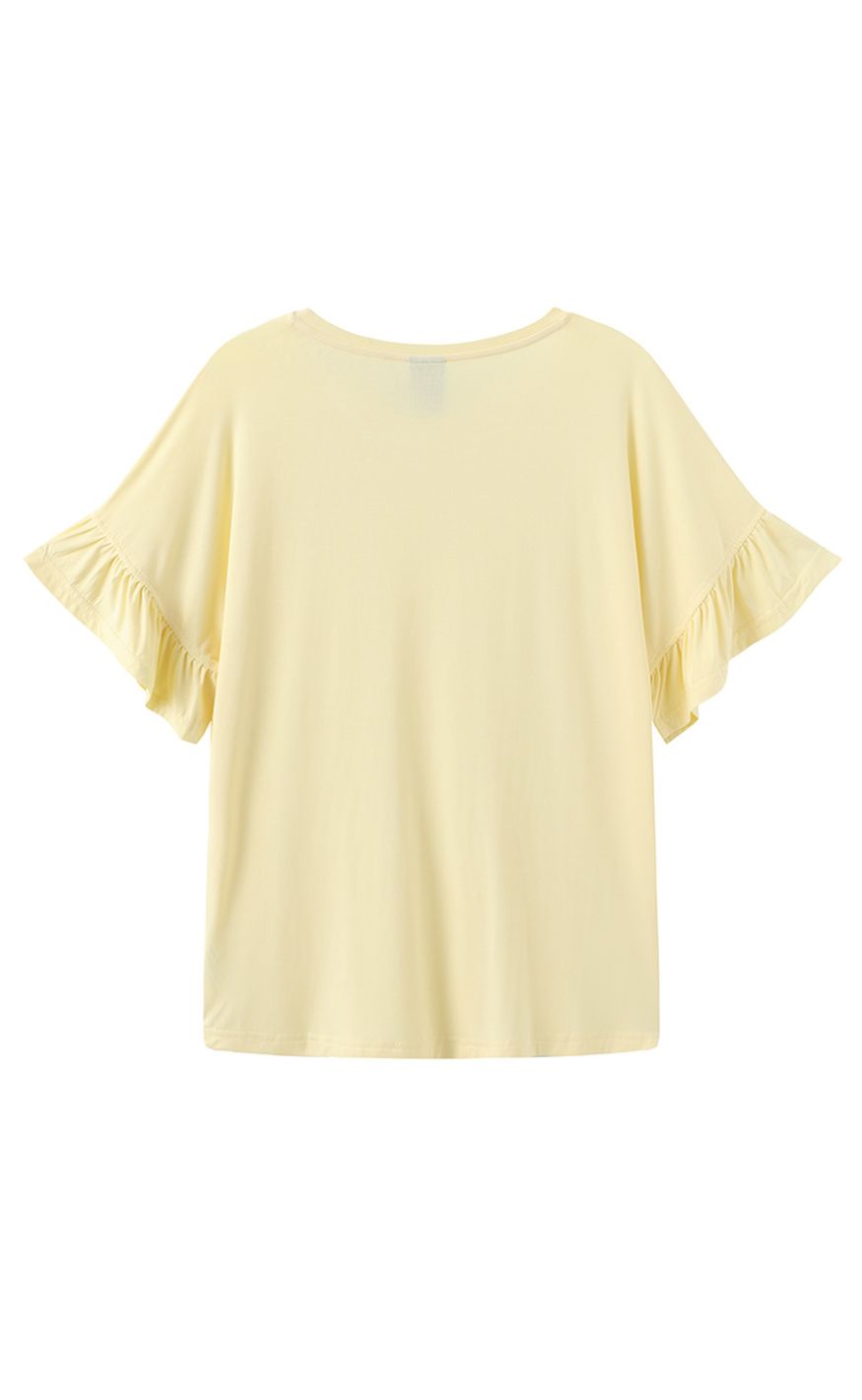 Luxzuz T-shirt - Seija - 129 Pastel Yellow