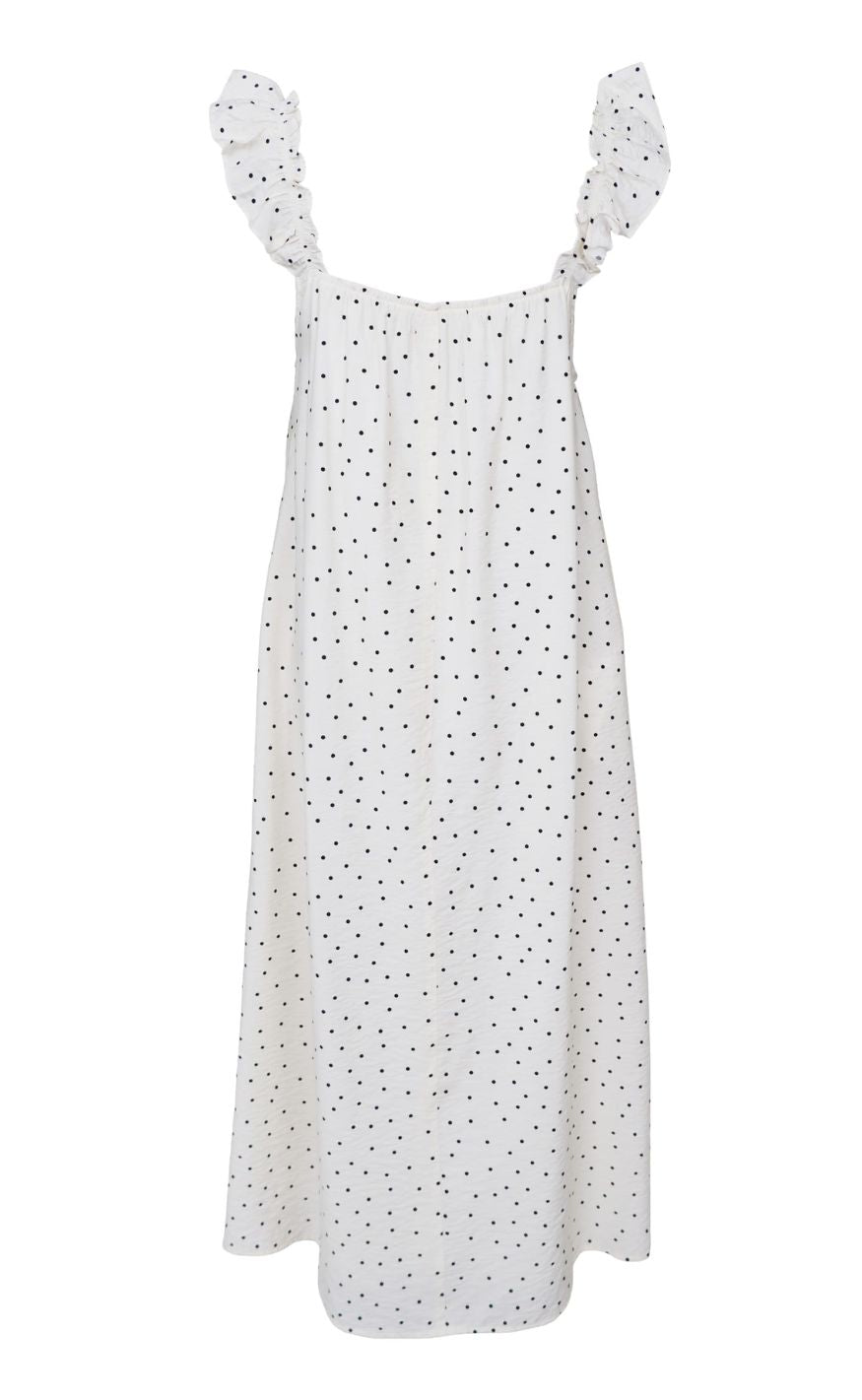Black Colour Kjole - Benedikt - Off White Dot