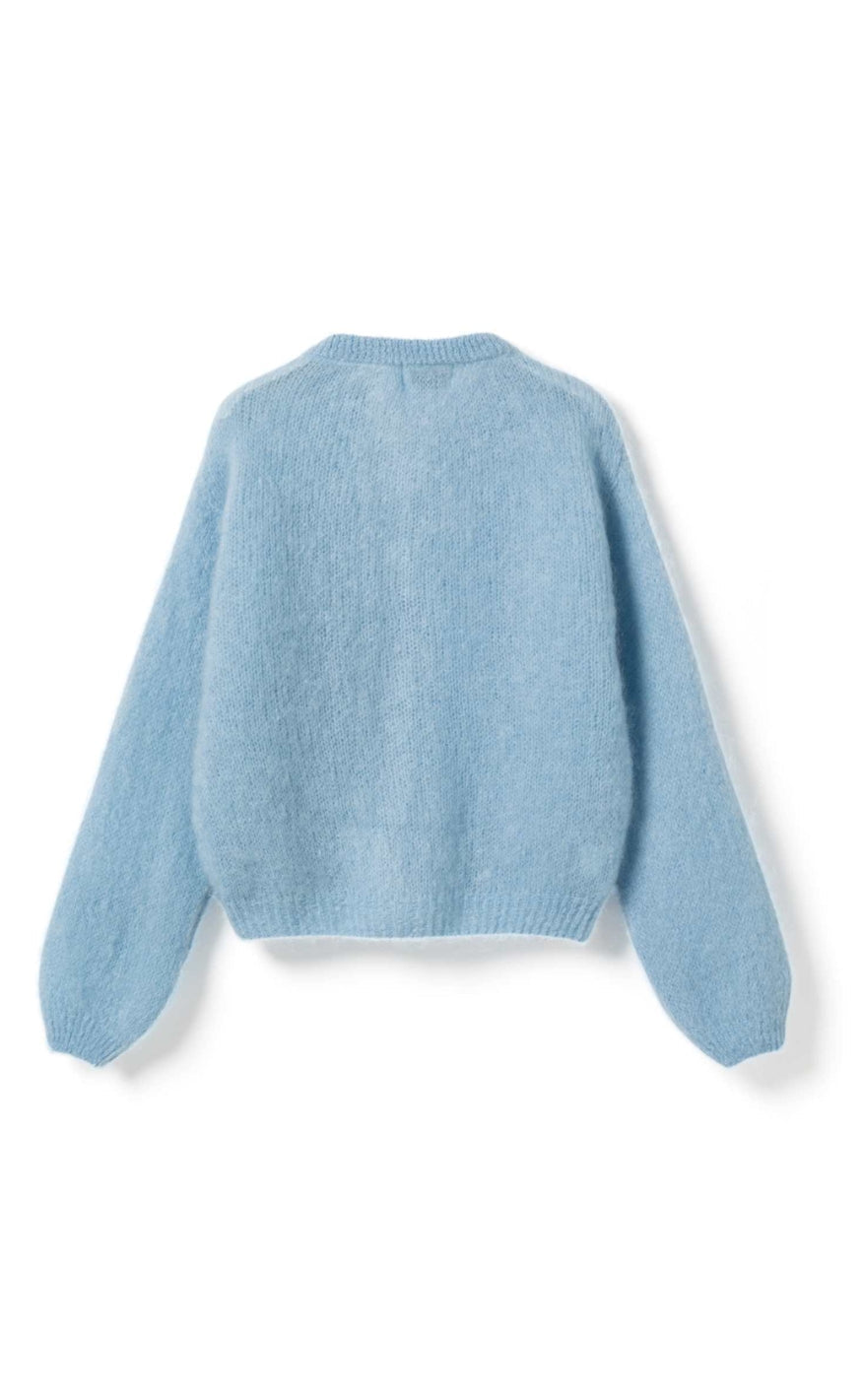 Noella Cardigan - Kae Mohair - Baby Blue