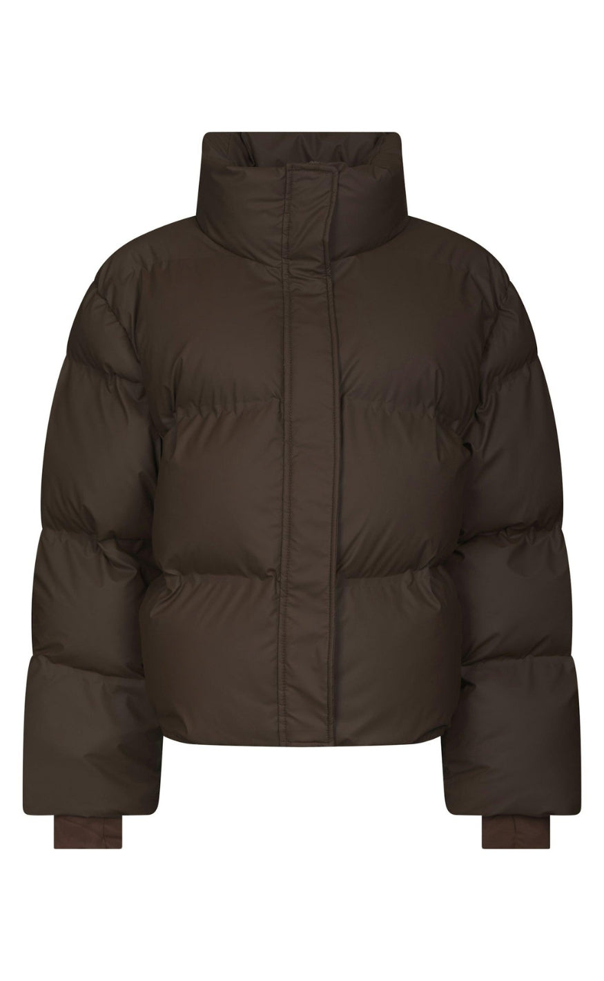 Neo Noir Jakke - Rhea C Puffer - Dark Brown