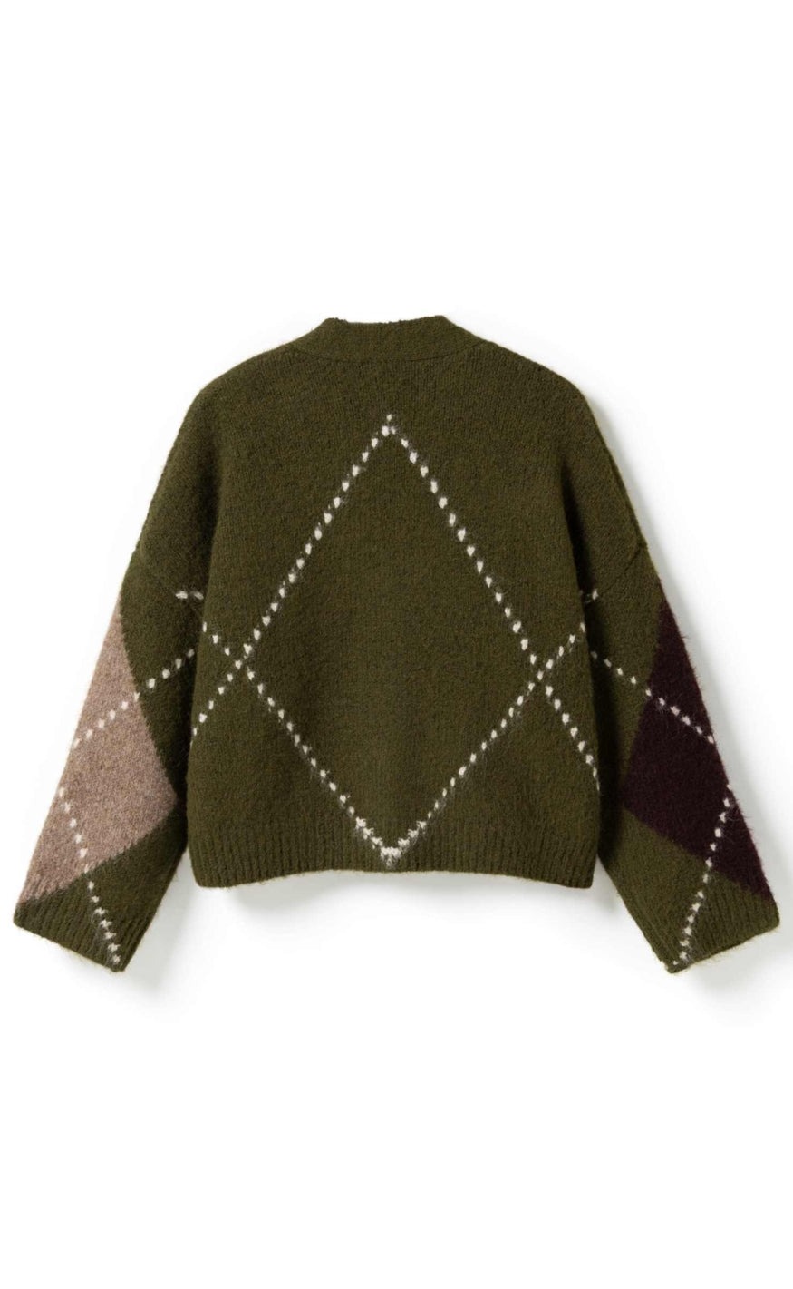 Noella Cardigan - Laiana - Avocado Green Mix