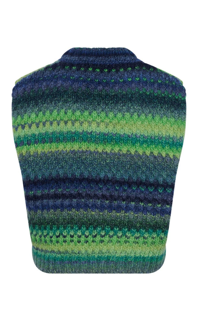 Noella Knit Vest - Gio - Green Mix