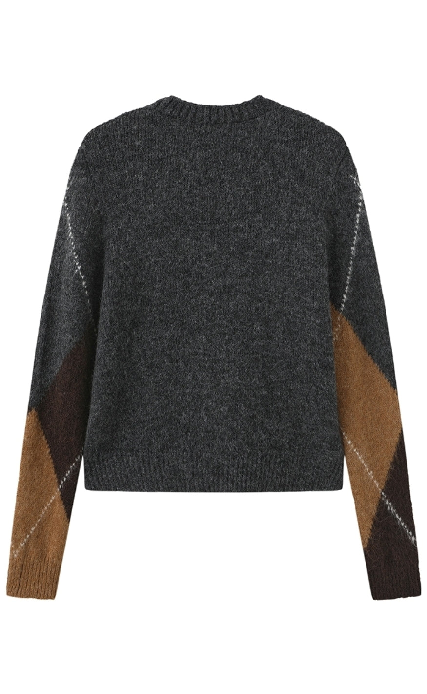 Luxzuz Cardigan - Zema - Dark Grey Melange