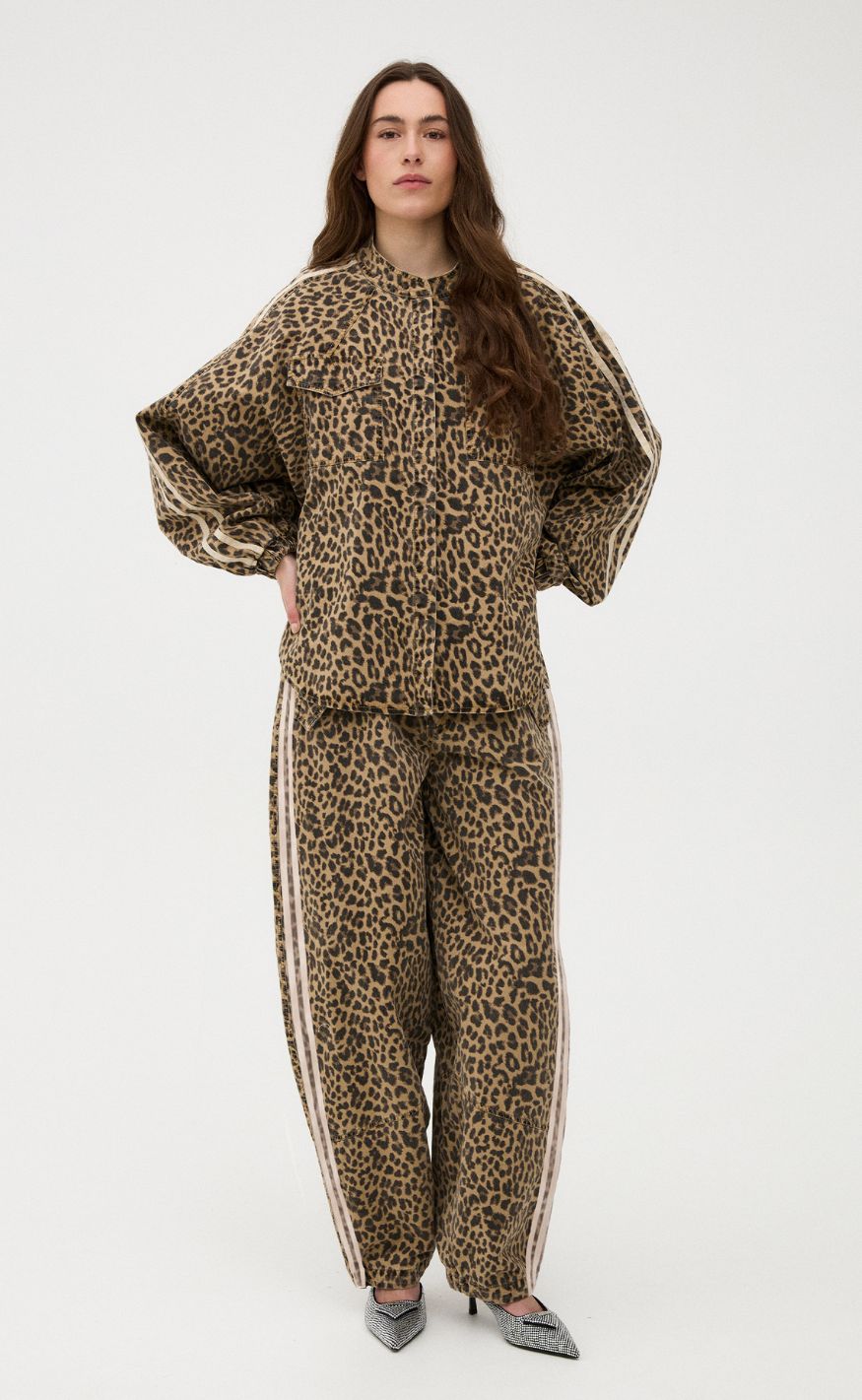 Gossia Bukser - Juliette - Leopard Print/Cream Stripe