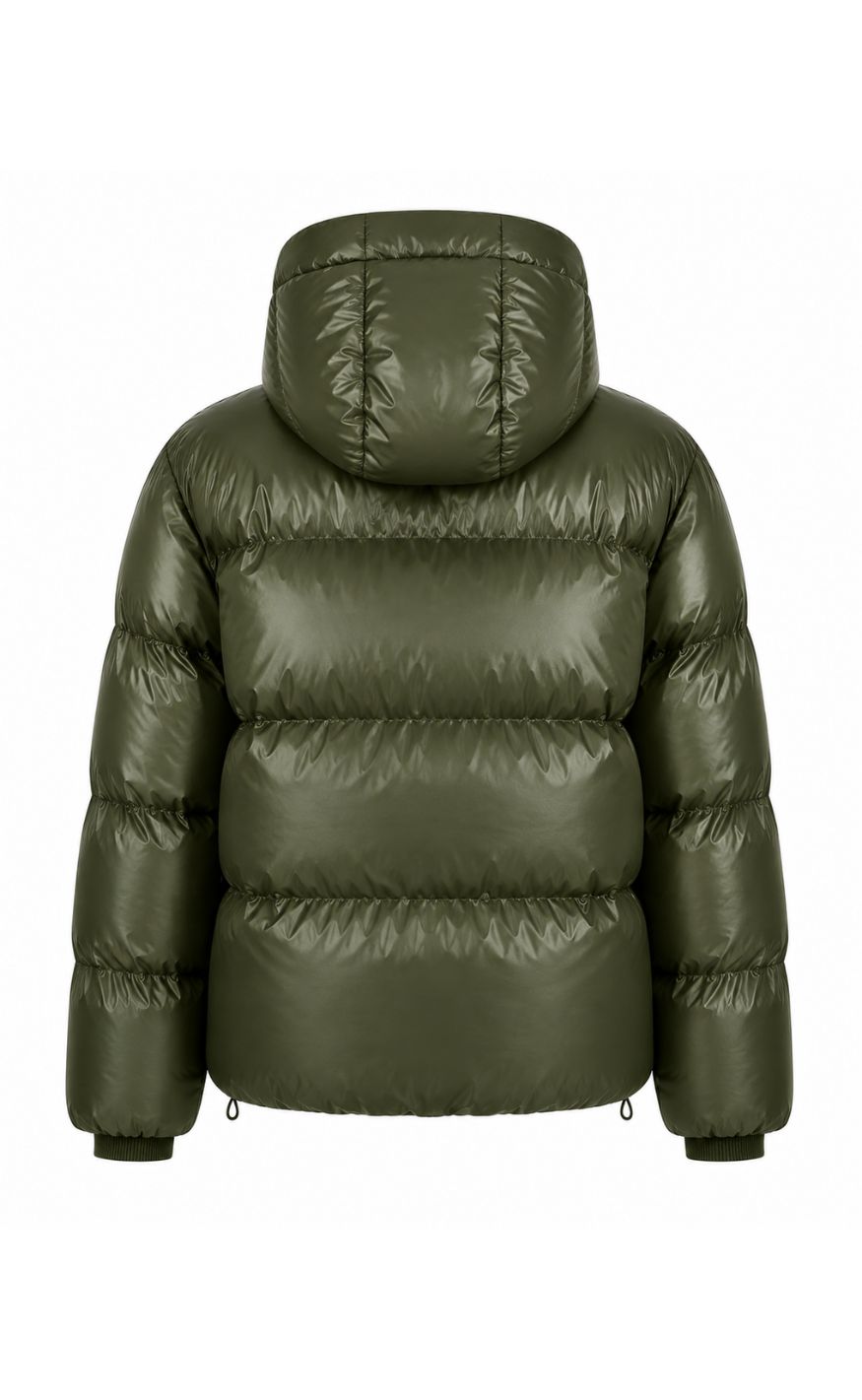 Say INA Copenhagen Jakke - Ella Puffer - Shiny Olive Green