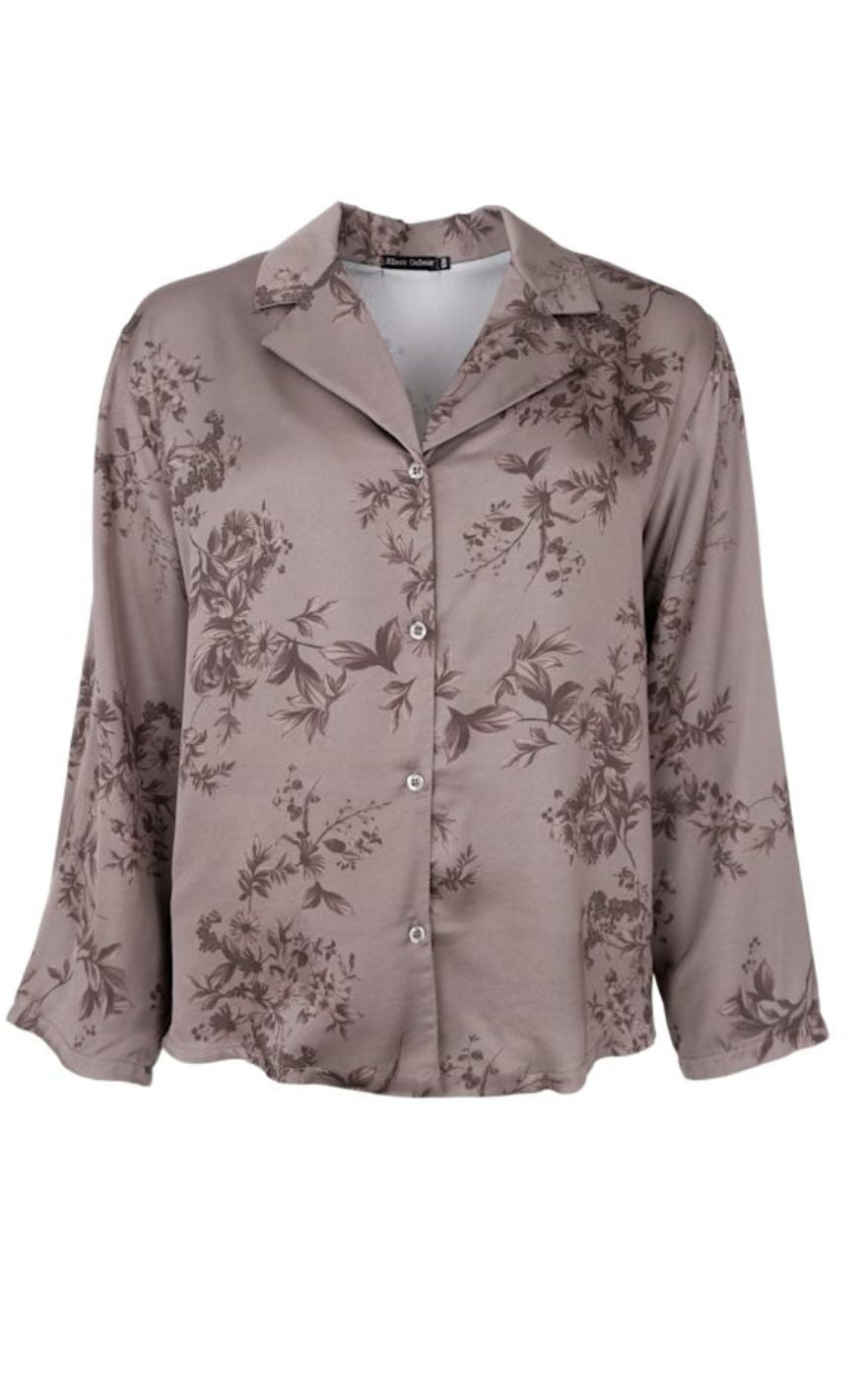 Black Colour Bluse - Nancy - Taupe