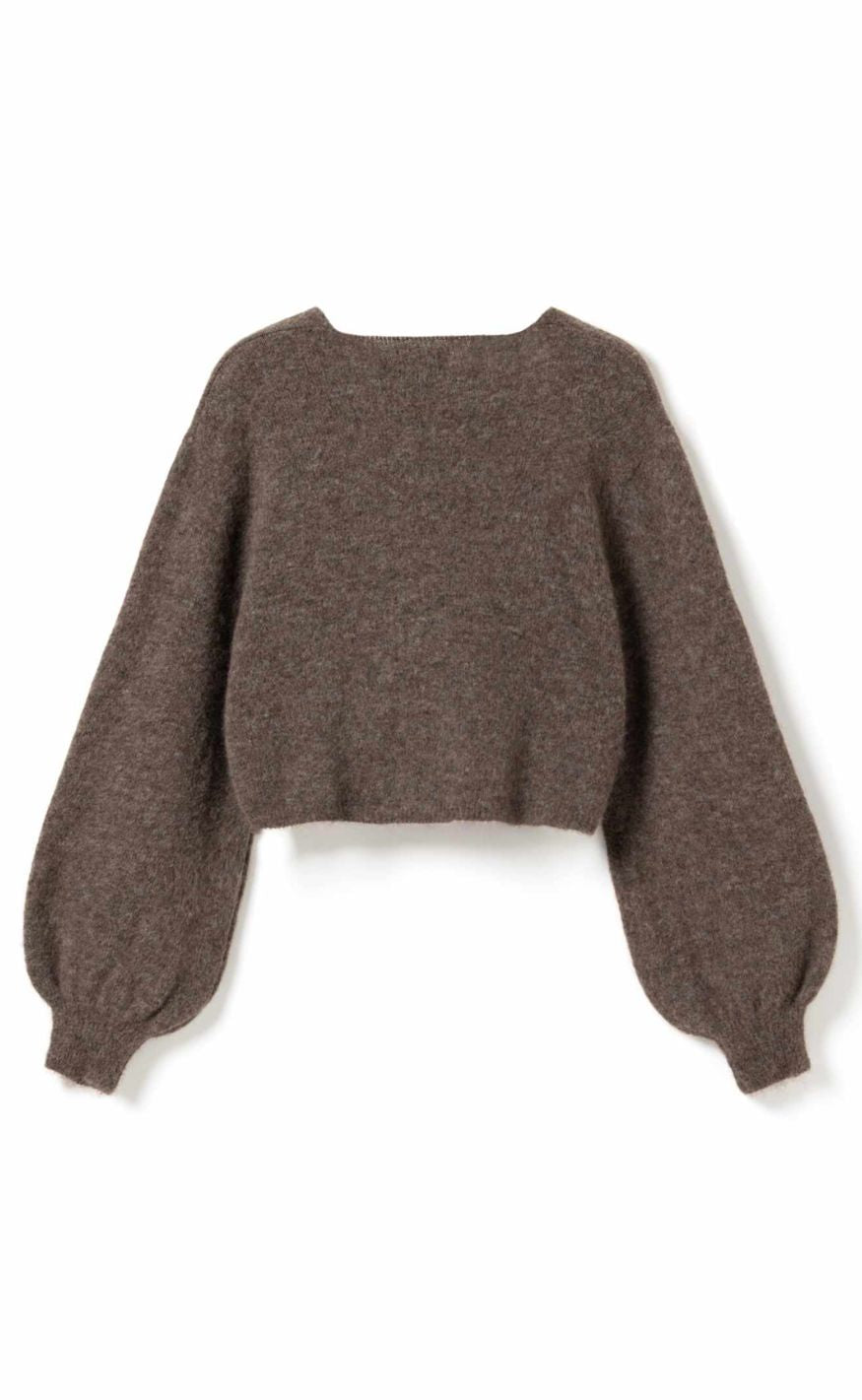 Noella Cardigan - Maelee - Timber Brown Melange