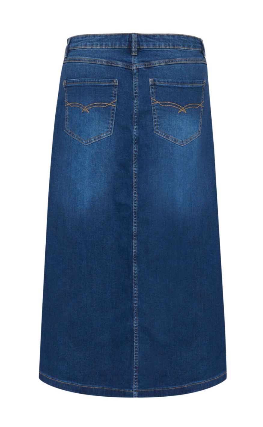 Culture Skjørt - Ami - Dark Blue Wash