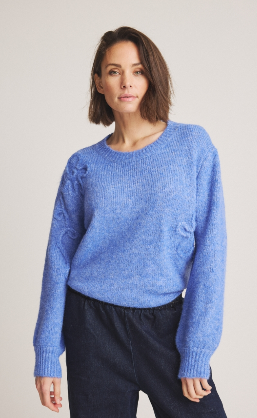 Luxzuz Genser - Agny - Cashmere Blue