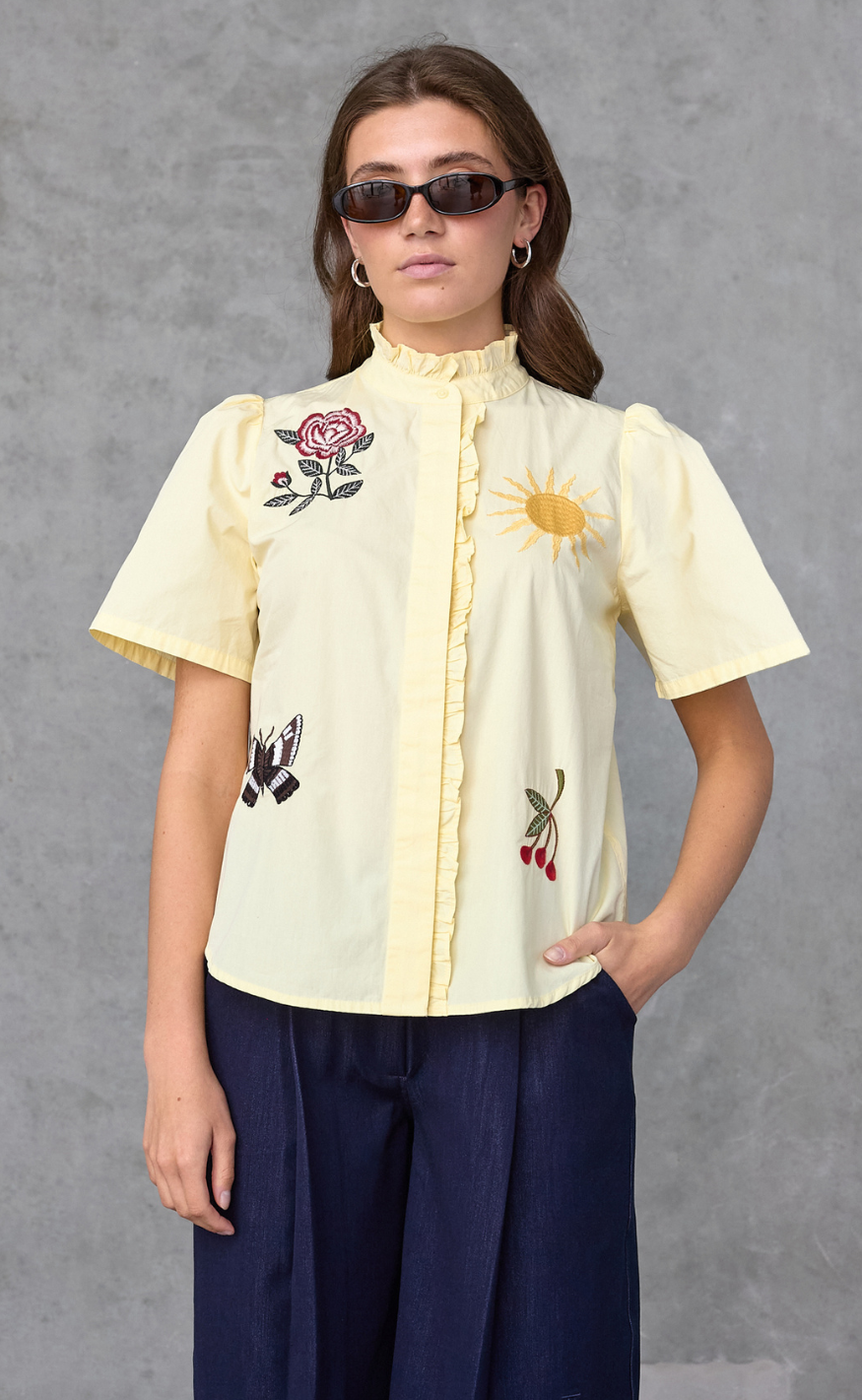 Love & Divine Bluse - love1531 - Butter