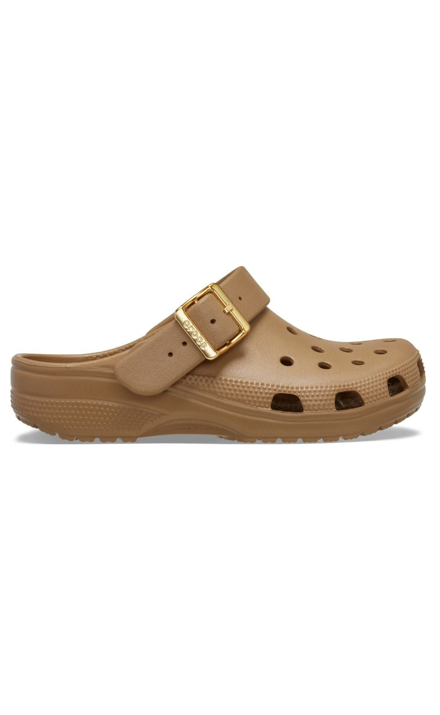 Crocs Træsko - Classic Metallic Buckle Clog - Sepia