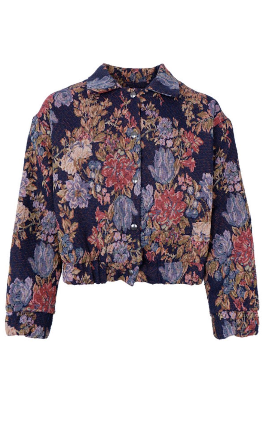 Black Colour Jakke - Rosita Bomber - Navy