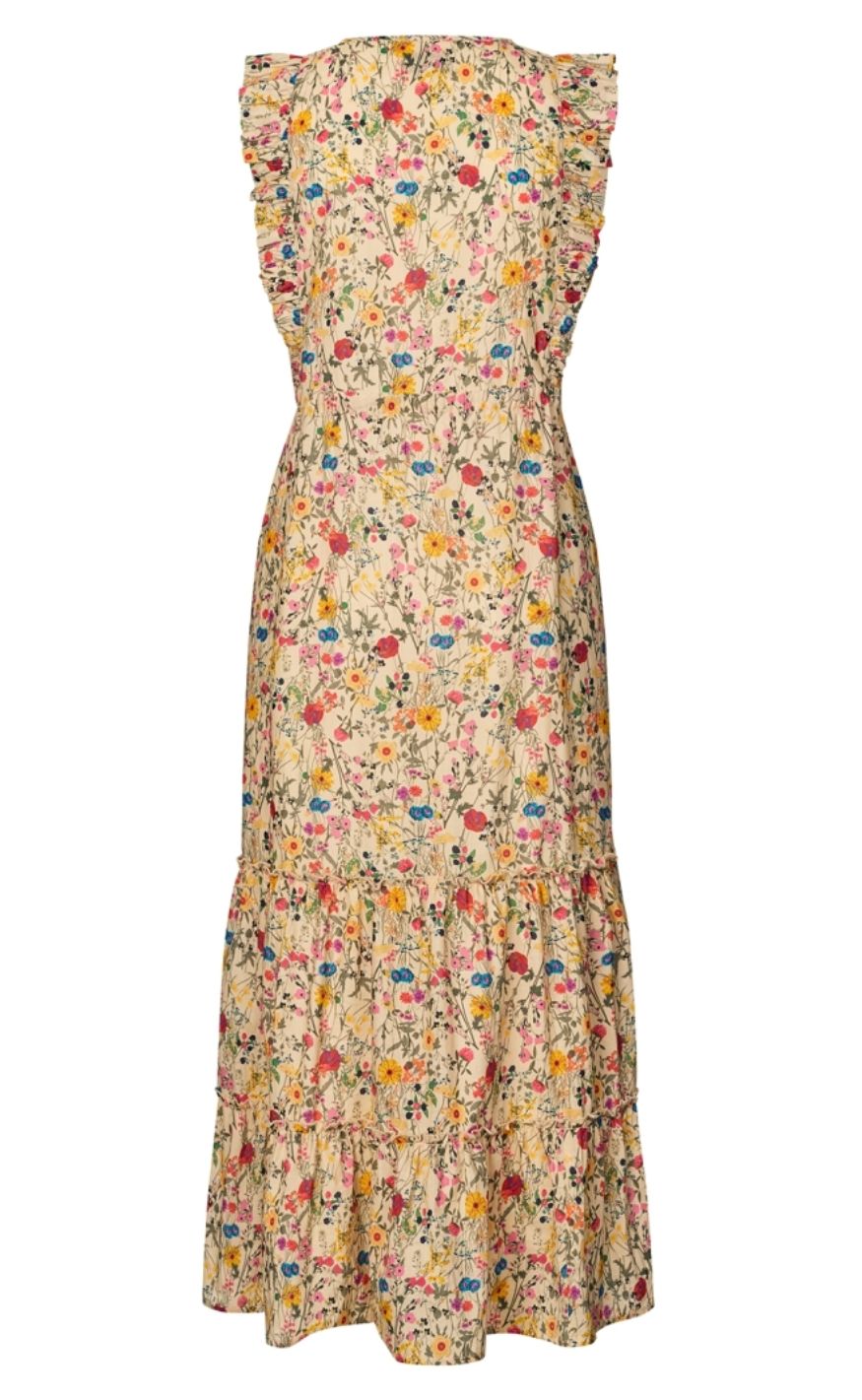 Lollys Laundry Kjole - SamoLL Midi - Flower Print