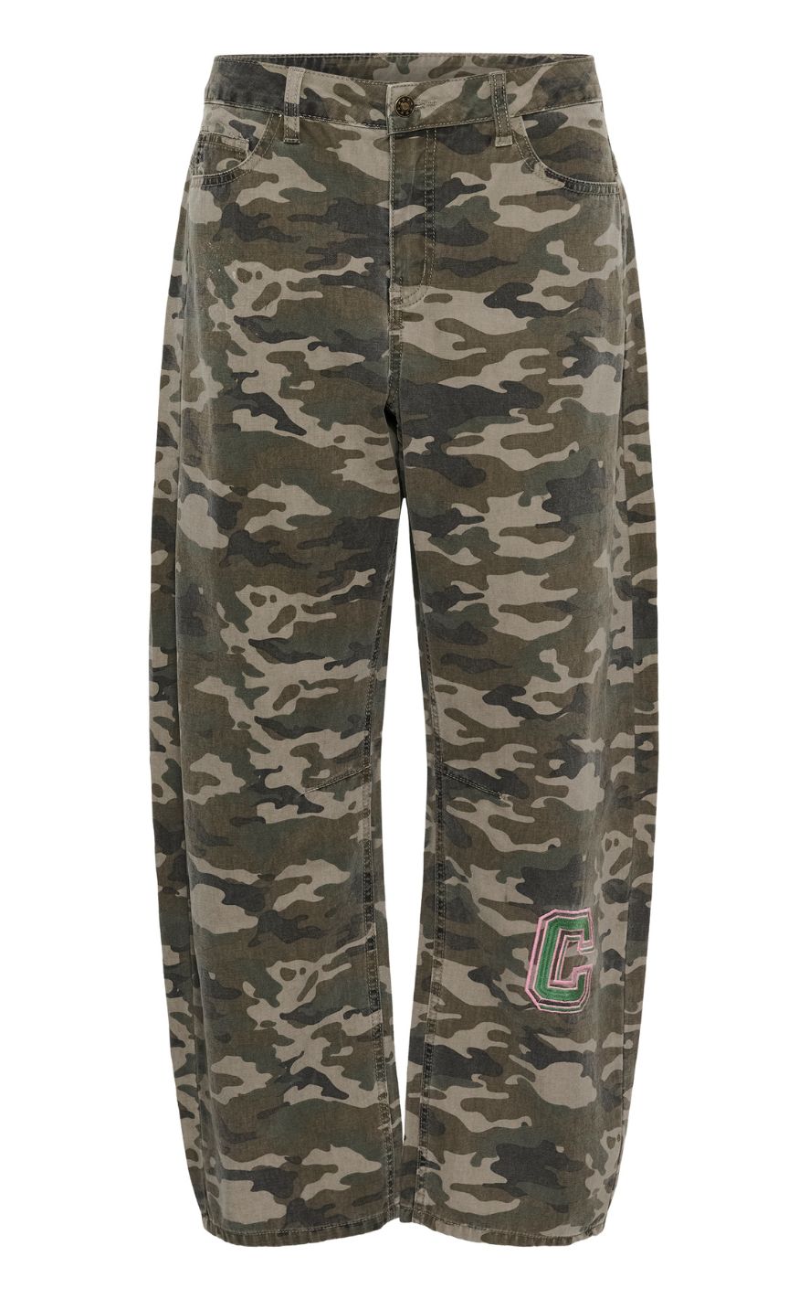 Culture Bukser - Camila Barrel - Camouflage