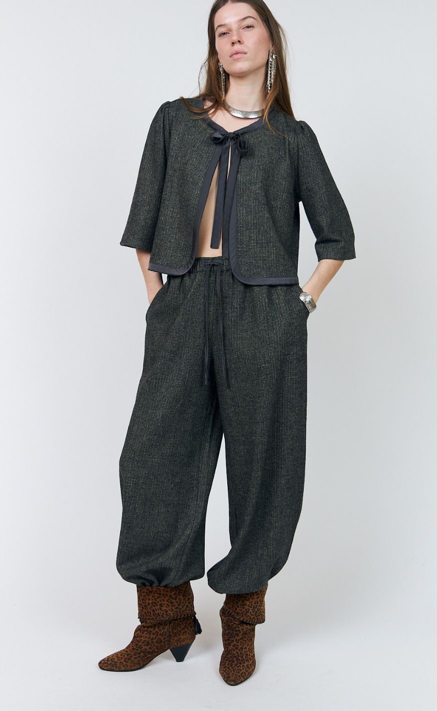 Lollys Laundry Bukser - Piper - Dark Mokka