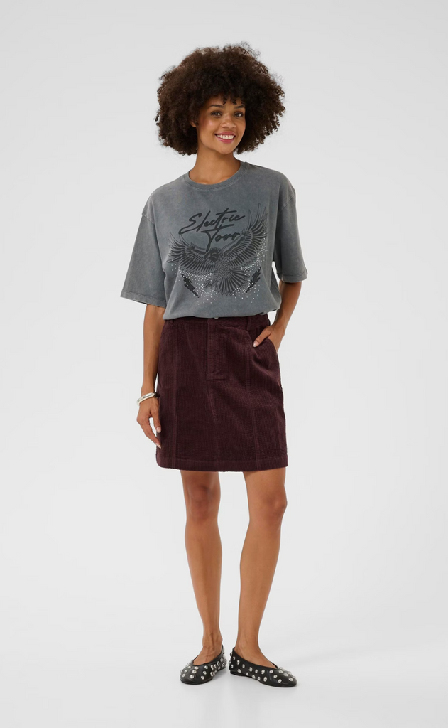 Culture Skjørt - Baela Klay - Bitter Chocolate