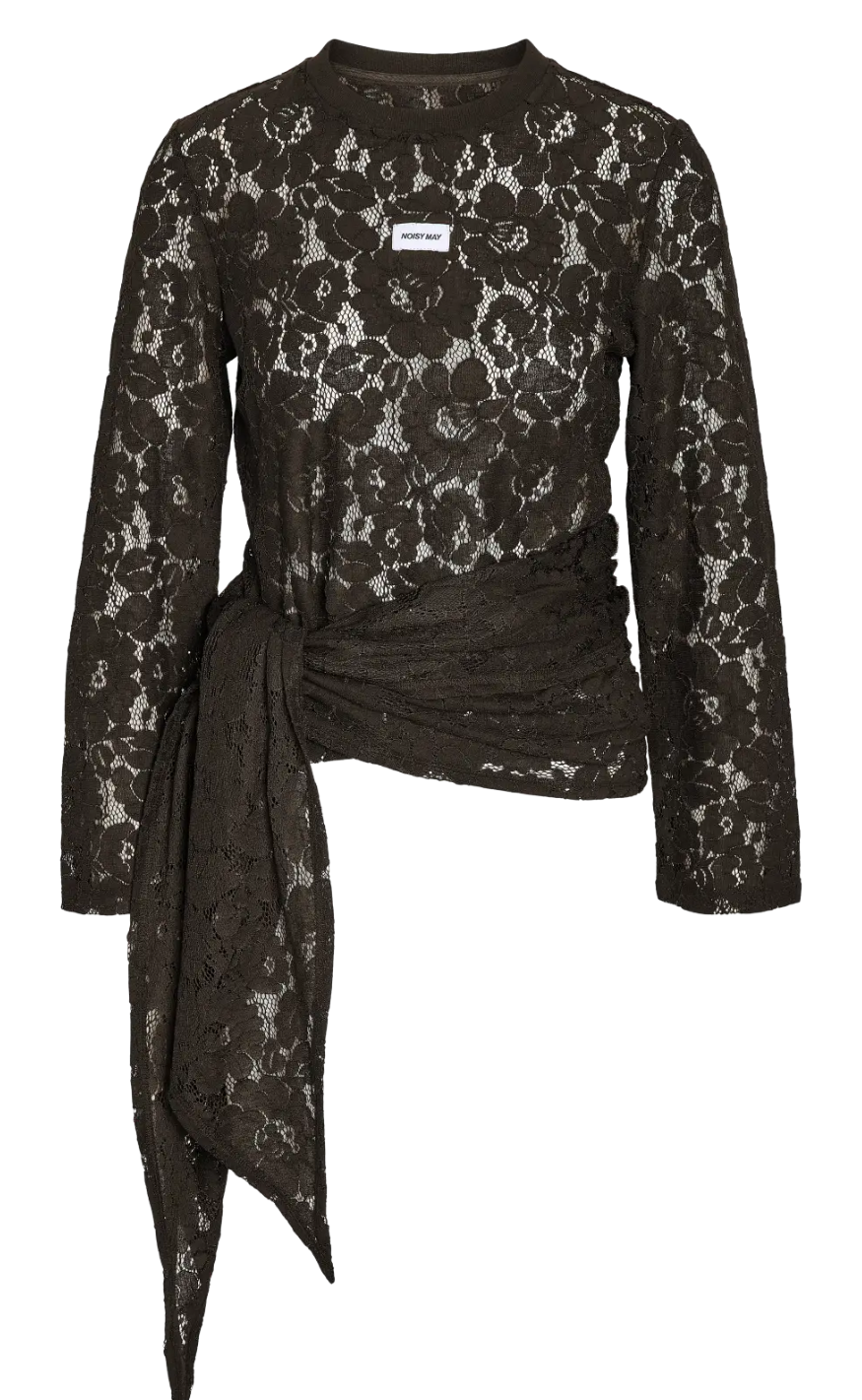 Noisy May Bluse - Venna Lace - Demitasse