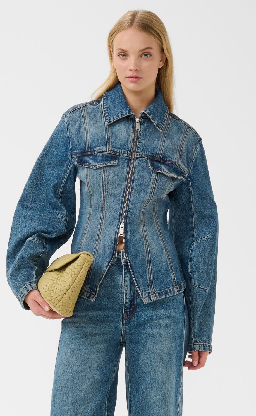 Gestuz Jakke - Melu - Classic Mid Blue Wash